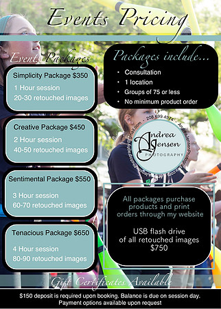 Event Pricing 2017