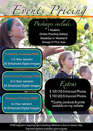 Event Pricing 2017 Revised