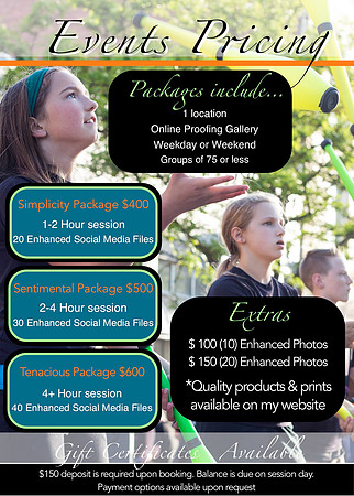 Event Pricing 2017 Revised