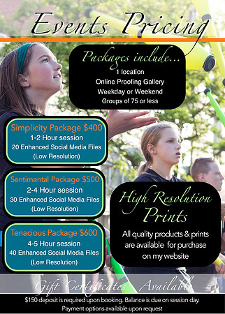 Event Pricing 2017 Revised